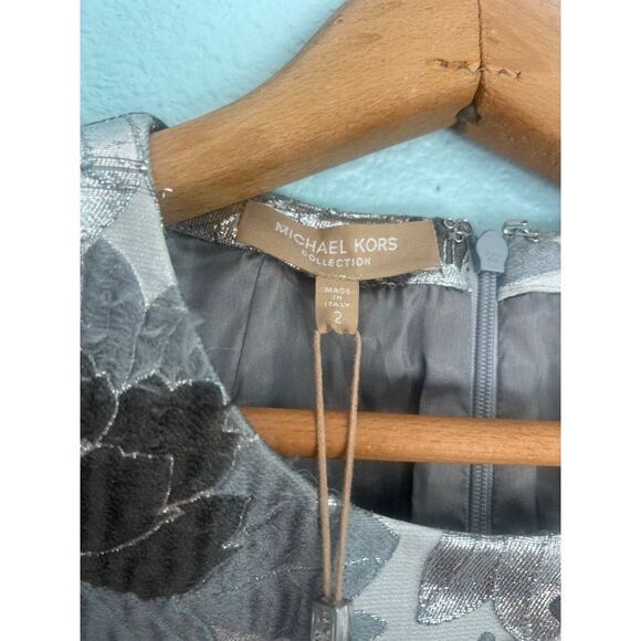 NWD Michael Kors Italy Collection floral print jeweled Dress size 2 - Picture 15 of 16